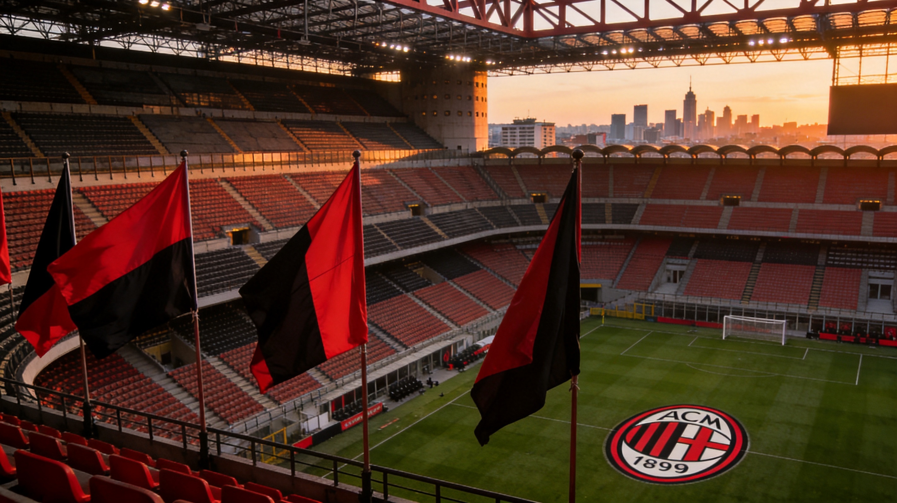 AC Milan Stadium Atmosphere